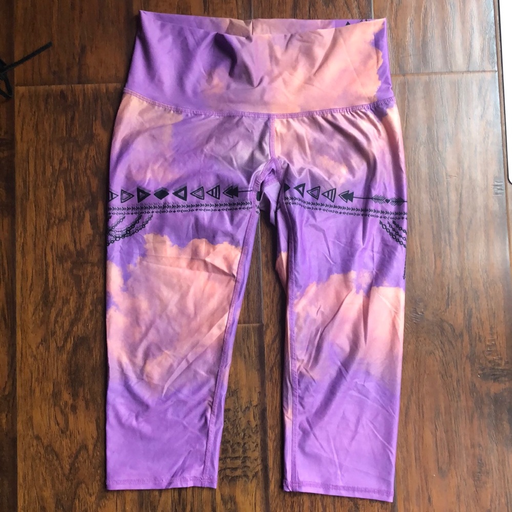 Teeki purple hazed crop leggings